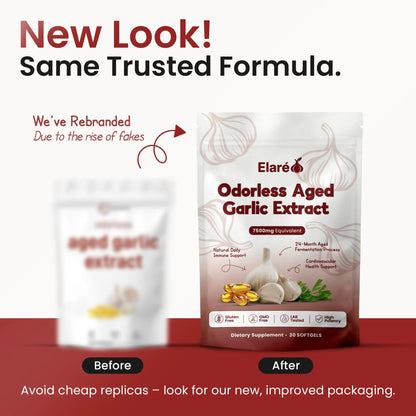 Elare Odorless Aged Garlic Extract Softgel